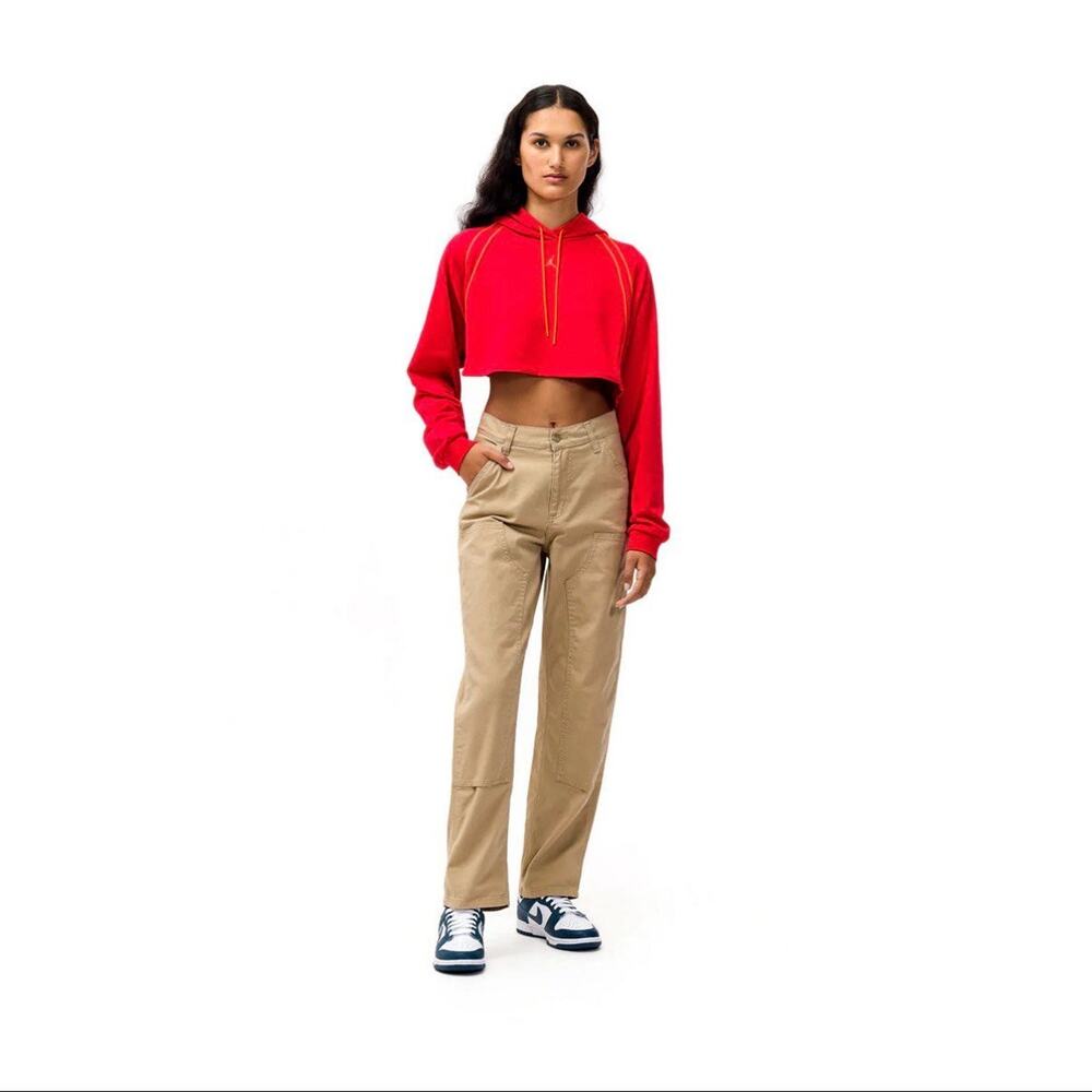 AIR JORDAN WOMEN'S SPORT CROPPED PULLOVER HOODIE Size Small